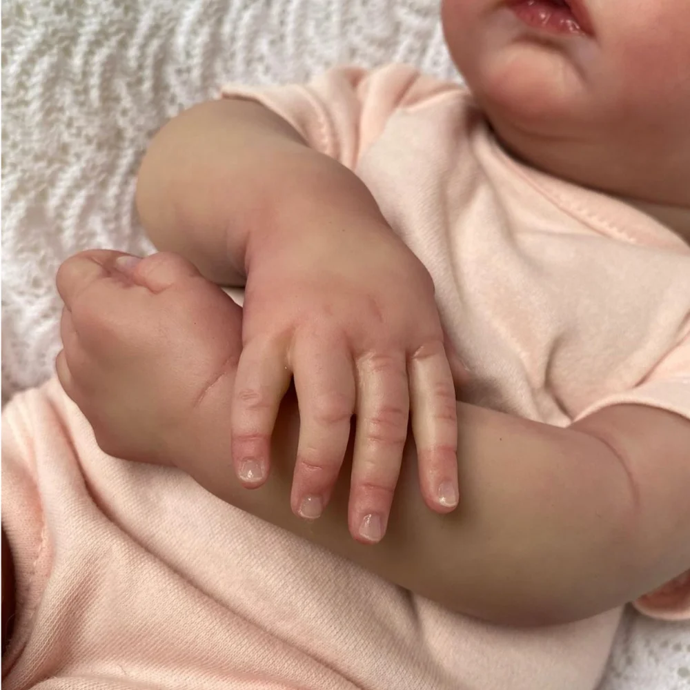 NPK 18inch Reborn Baby Doll Meadow Soft Body 100% handmade 3D Skin with Visbile Veins Collectible Art Doll Christmas Gift - Image 3