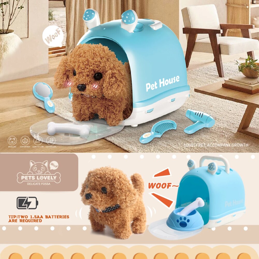 Plush Toy Puppy / Bunny Electronic Interactive Toys - Walking, Barking, Wagging Tail, Kids Toddler Companion Animals.