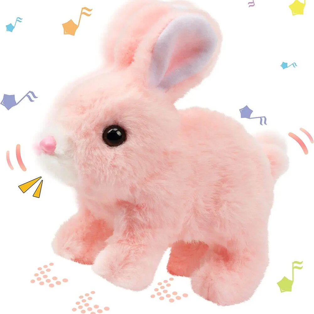 Cute Electronic Plush Toys Interactive Pet Rabbit Toy Sound and Action Features for Fun Playtime Toddler Toys Toys for Kids