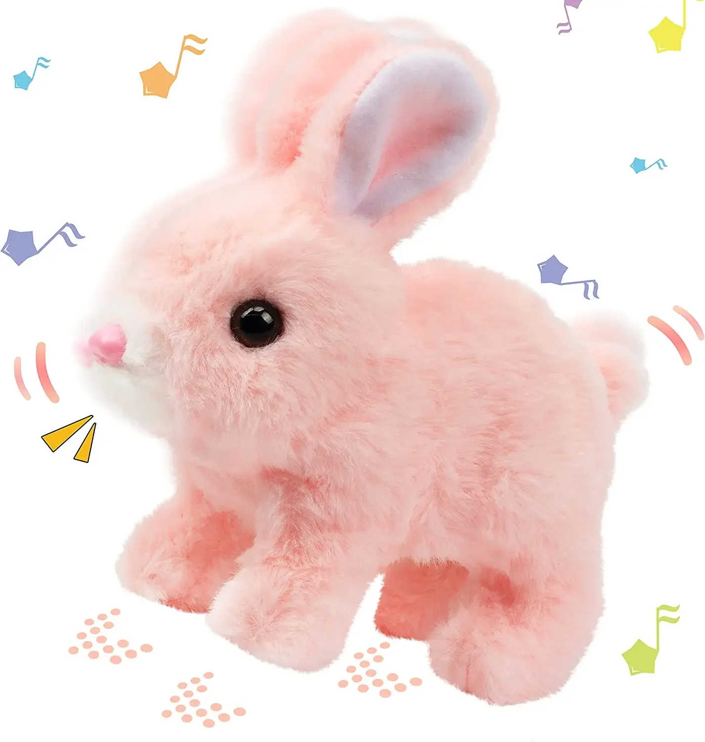Cute Electronic Plush Toys Interactive Pet Rabbit Toy Sound and Action Features for Fun Playtime Toddler Toys Toys for Kids