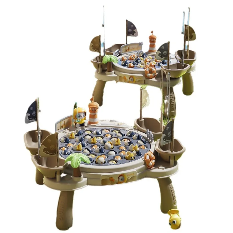 Kids Magnetic Fishing Play for Children Electric Fishing Toy Have Music Spinning Game Fish Rod Education Baby 3 Year Gifts - Image 5