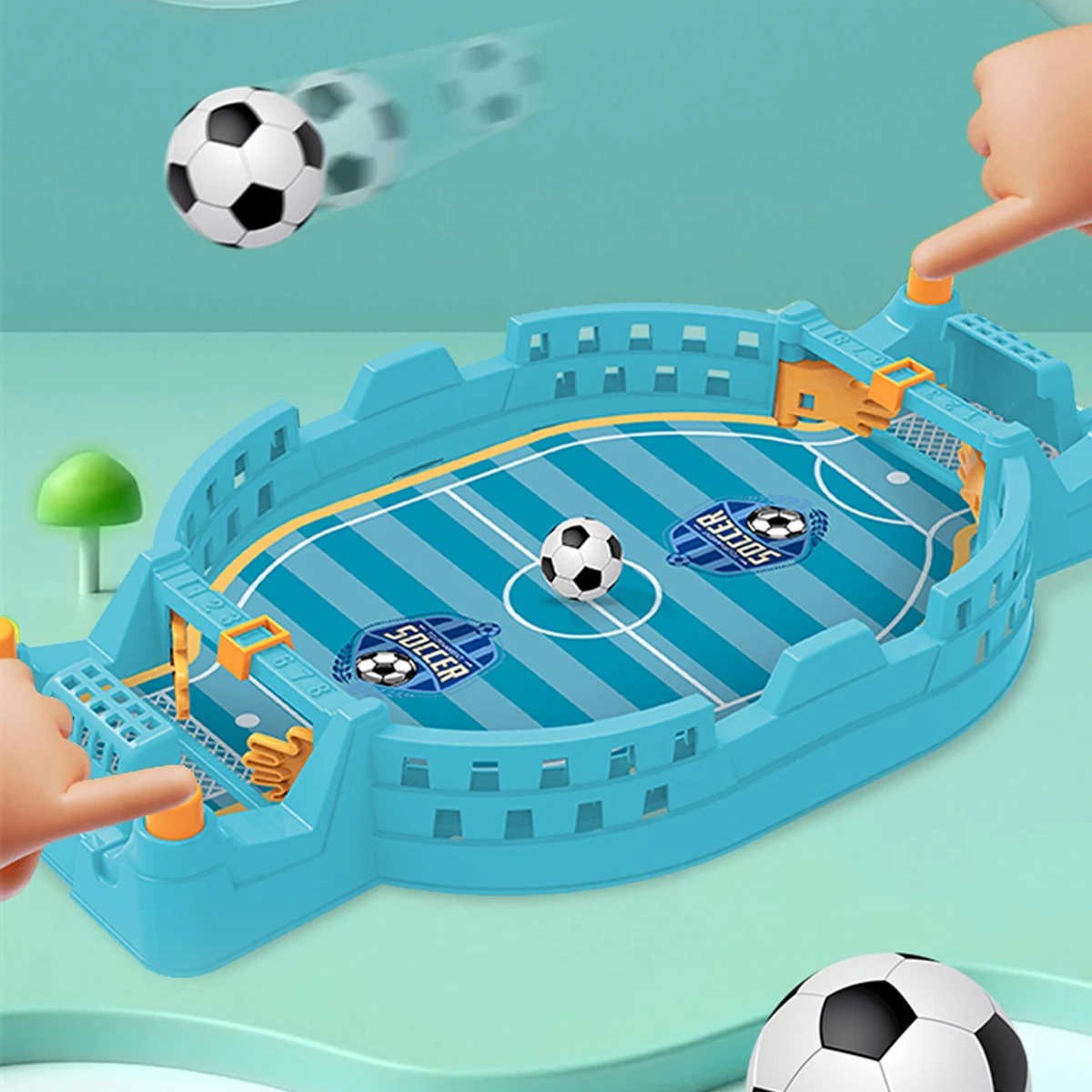 Football Table Mini Tabletop Interactive Game, Soccer Tabletops Competition Sports Games Desktop Catapult Toys for Family Game - Image 3