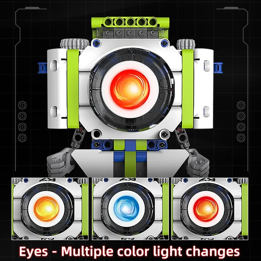 K96158 337PCS 5-in-1 Electric Remote Control Programmable Robot STEM Educational Coding Toy with Digital Display - Image 5