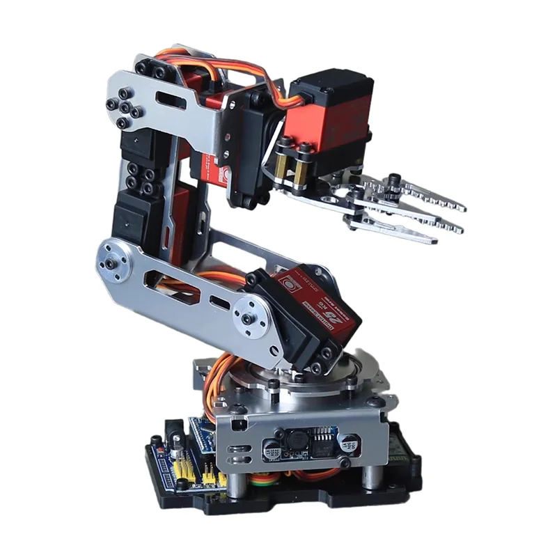 6 Dof Robot Arm Clamp Claw APP RC Control Metal Mechanical Robotics with Digital Servos for Arduino DIY Kit Programmable Robot