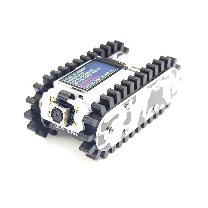 Pipeline Inspection Wireless Video Car Track RC Robot with Camera Maker Teaching Esp32 Scanning Code Networking DIY Program Toys