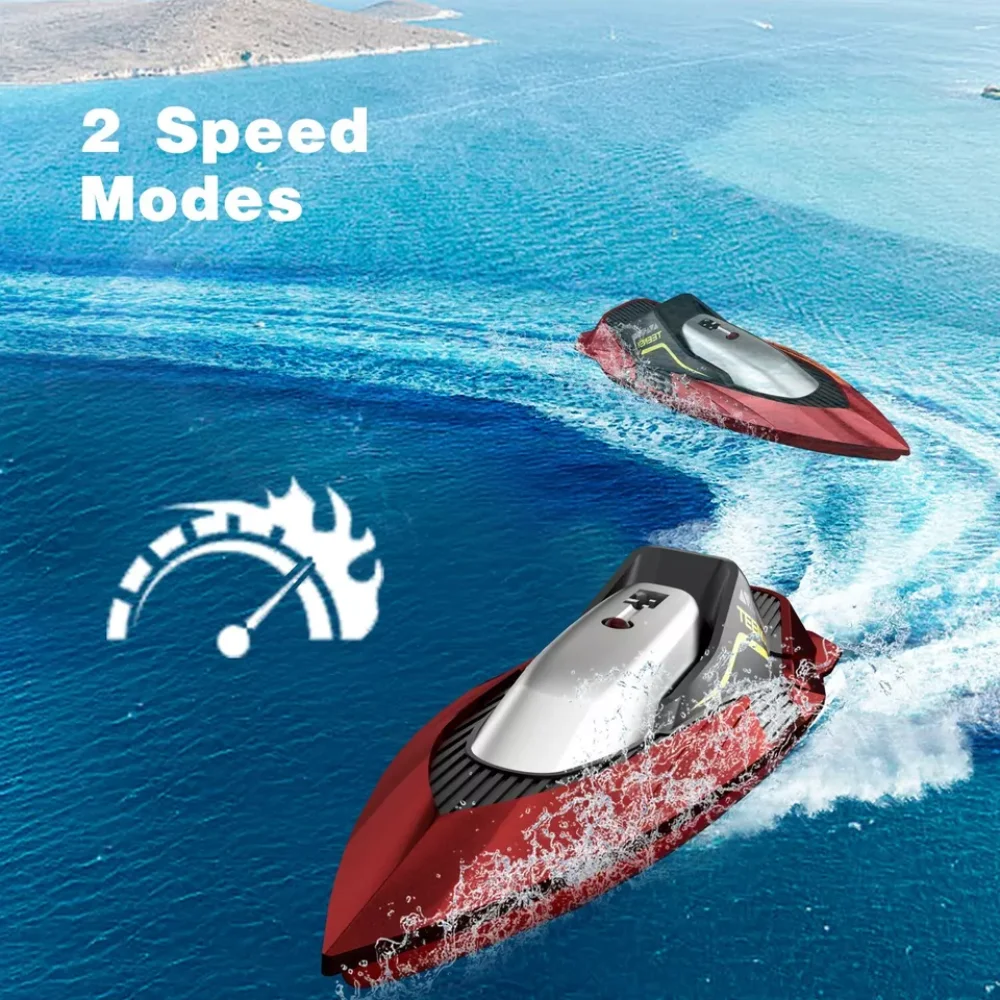 4DRC S5 RC Boat for Pools and Lakes, 2.4 GHz 20+ MPH Racing Boats, Rechargeable Battery,Low Battery Alarm,Gifts - Image 6