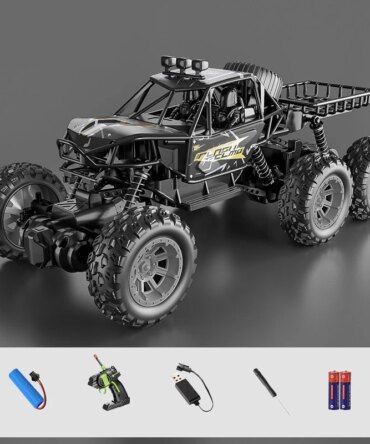 1:12 Scale RC Car With 6WD, 38CM In Length, 2.4Ghz Remote Control, Suitable For Crawling, Drifting And Off - Road, High - Speed