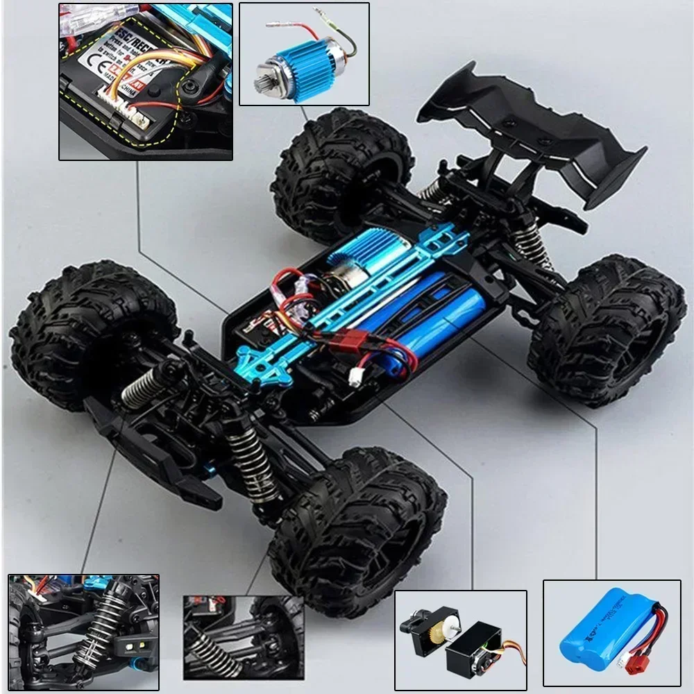 WLtoys 1:16 Scale Large RC Car 50km/h High Speed 4WD Children Toy for Boys Remote Control Car 2.4G Off Road Monster Truck RC Toy - Image 3