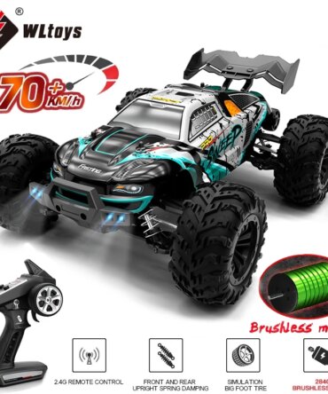 1:16 70KM/H Or 50KM/H 4WD RC Car With LED Remote Control Cars High Speed Drift Monster 4x4 Truck for Kids vs Wltoys 144001 Toys