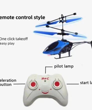 Rechargeable Mini RC Drone Remote Safe Fall-resistant RC Helicopters Drone ChildrenToys(No remote control battery)