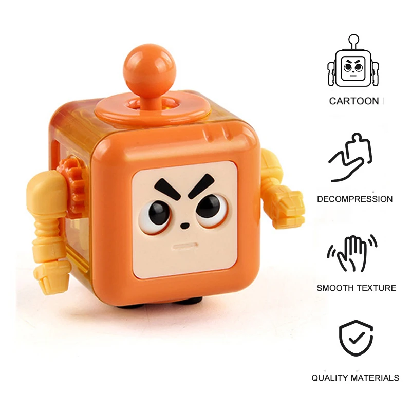 6/12 Sides Cube Decompression Toy Rainbow Stress Relief Autism ADHD OCD Anxiety Sensory Toys Fingertip Desk Toy for Kids Adult - Image 6