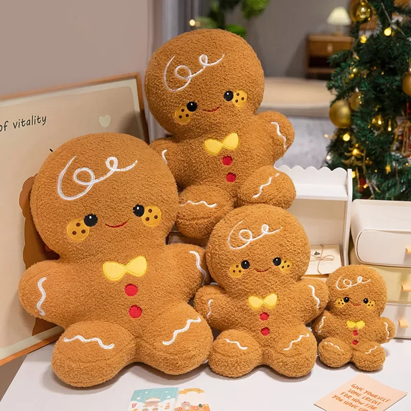 Lovely Christmas Series Plush Toys Cute Santa Claus Christmas tree Gingerbread man Reindeer Snowman Grandma Doll Gift - Image 5