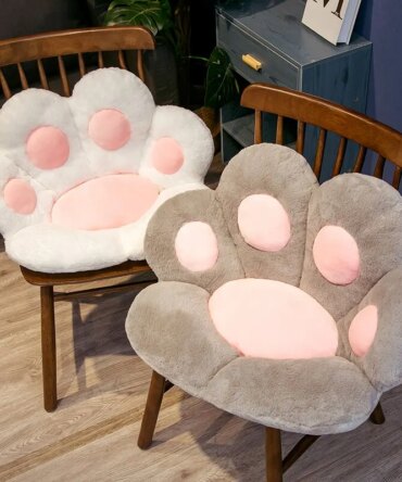 70*60cm Kawaii Cat Paw Plush Toys Cute Soft Stuffed Floor Cushion Chair Sofa Butt Pad for Home Room Decoration Office Nap Dolls