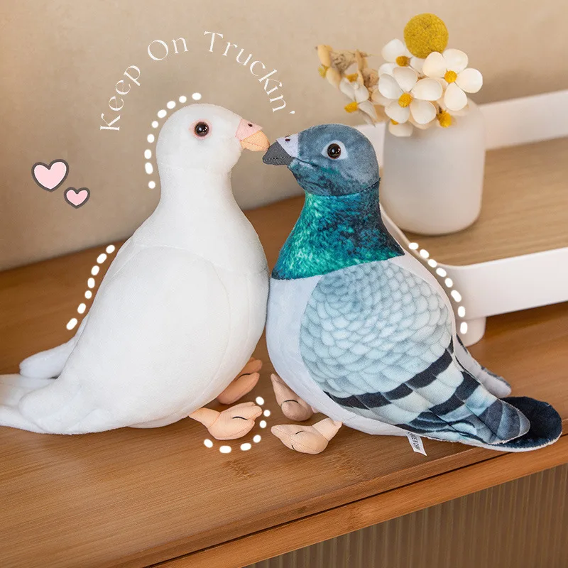 Simulation Pigeon Plush Toy Cartoon Birds Peace Dove Doll Doll Children Doll Gift Wholesale - Image 3