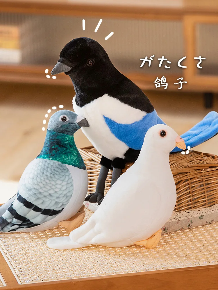 Simulation Pigeon Plush Toy Cartoon Birds Peace Dove Doll Doll Children Doll Gift Wholesale - Image 5