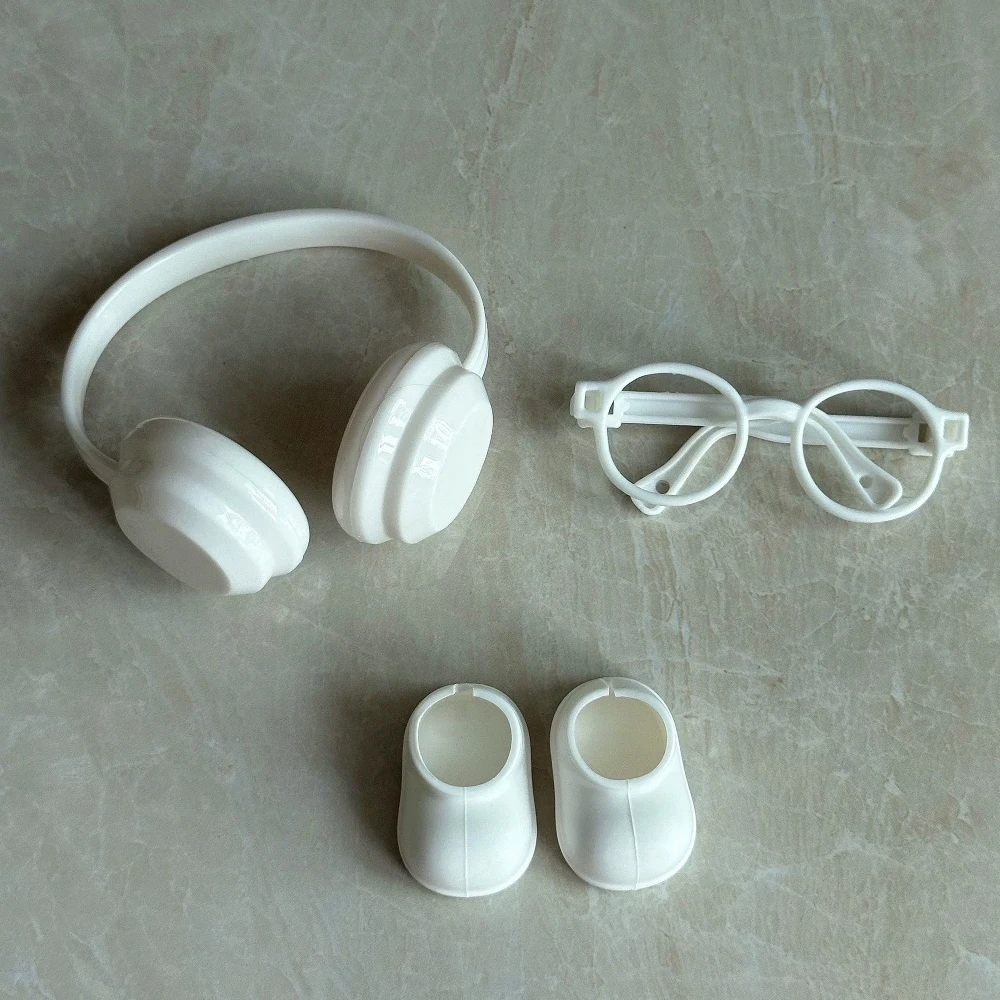 DIY Plush Doll Accessories For Labubu V1 V2 V3 Shoes Without Lenses Glasses Stylish Plastic Headphone Set Birthday Gift No Dolls - Image 5