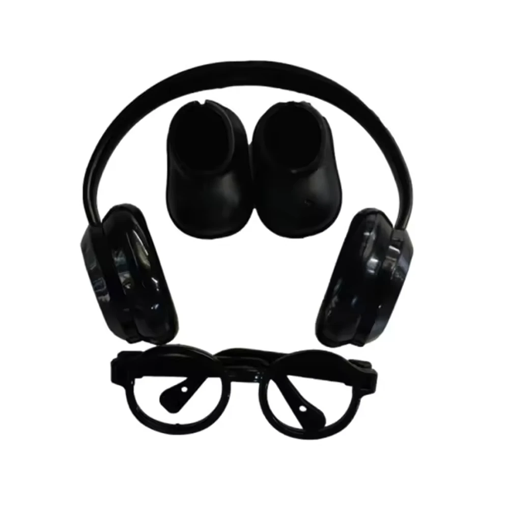 DIY Plush Doll Accessories For Labubu V1 V2 V3 Shoes Without Lenses Glasses Stylish Plastic Headphone Set Birthday Gift No Dolls - Image 6