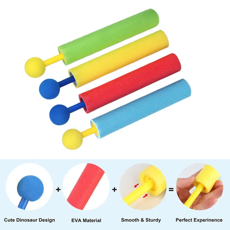 4pcs Water Blaster Water Guns for Kids Shooter Portable 4 Colors 30ft Range Children Foam Water Gun Summer Swimming Pool Toys - Image 5
