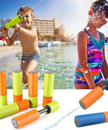 4/6pcs/Set EVA Foam Water Guns Water Blaster for Kids Shooter Portable Water Cannon Toys Children Beach Bath Room Baby Bath Toys