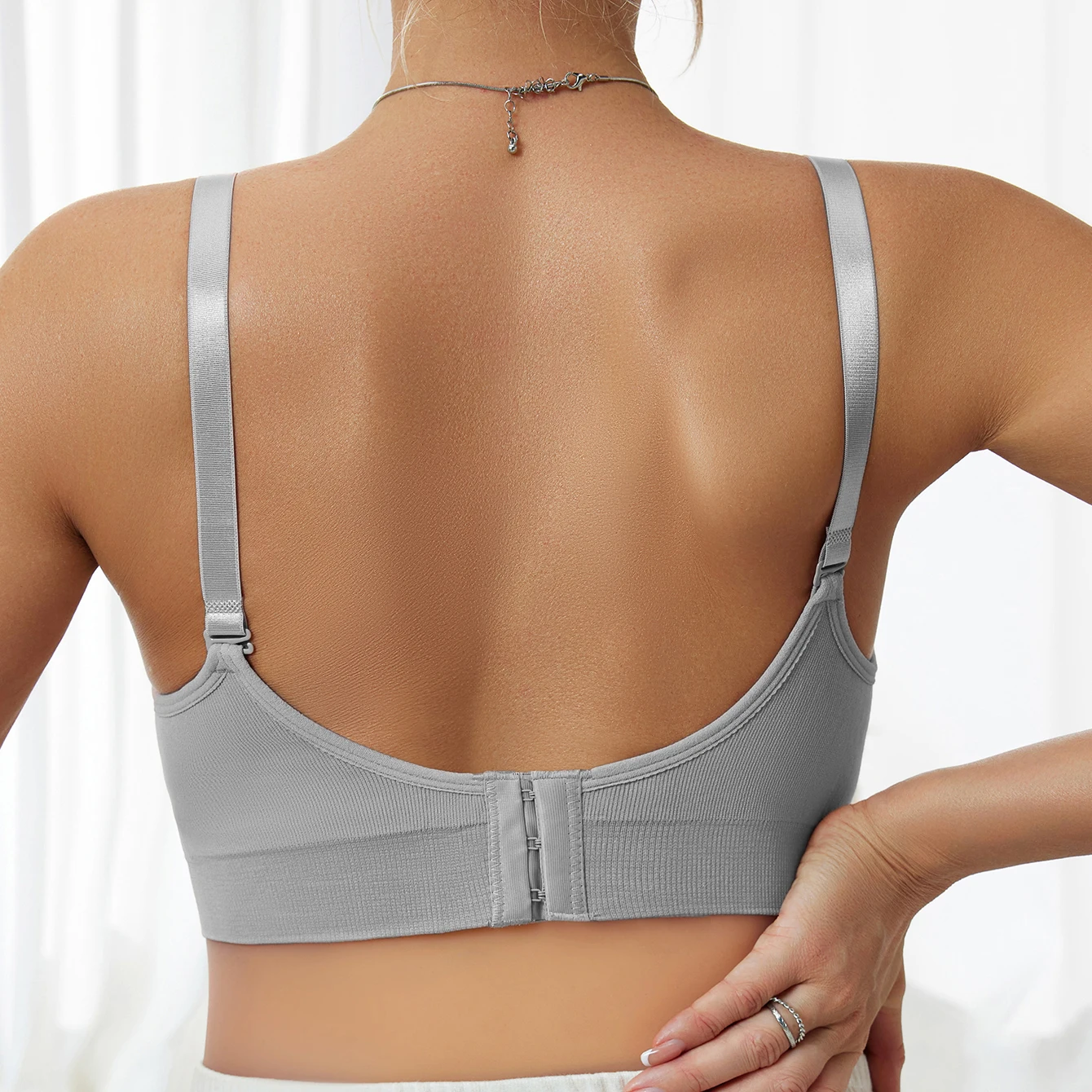 3-pieces of breastfeeding underwear for pregnant women breastfeeding bra open bra multicolor bra - Image 2