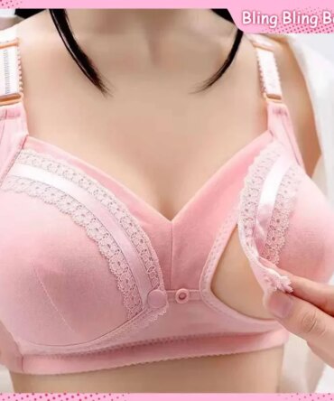 Originality Front Button Brassiere Type Solid Color Pregnancy Lactation Lingerie Skin Friendly Comfort Breathable Plus Size Bra