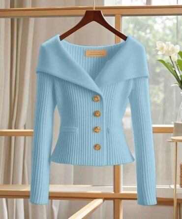 2025 New Women Cardigan Sweater High Quality High-end chic Long Sleeve Knitwear Autumn Winter Female Clothes Sweater Jacket