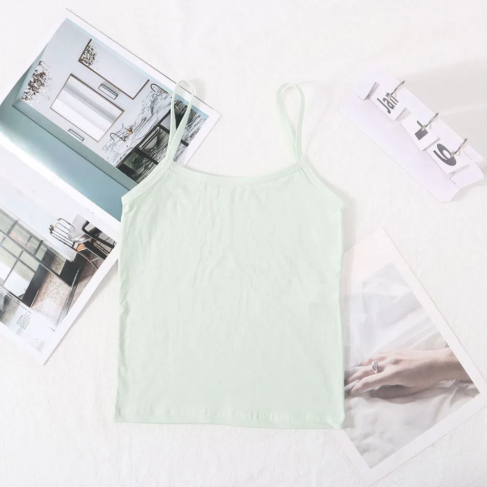 Gentle Protection for Girl No Underwire Camisole Top Young School Children Discreet Comfortable Vest Kids Solid Color Undershirt - Image 3