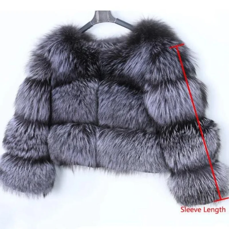 Faux Fur Coat Women's Jacket Winter Fashion Warm Thick Fox Raccoon Leather Brown Plus Size Especially Fake Fur Cold Coat - Image 5