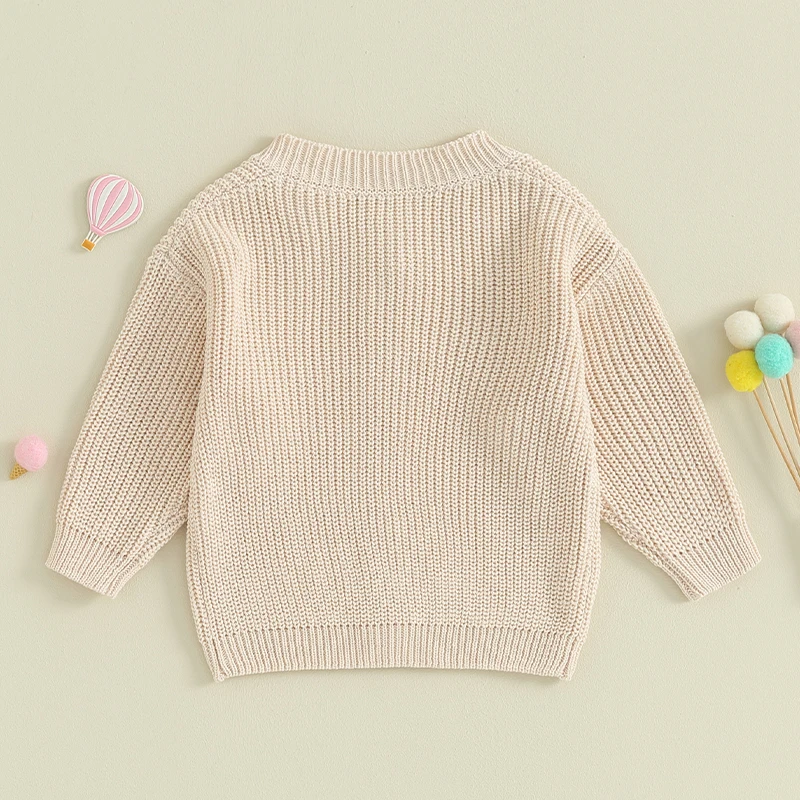 Baby Boys Girls Cardigan Autumn Spring Cotton Sweater Top Baby Children Clothing Boys Girls Knitted Sweater Kids Spring Wear - Image 3