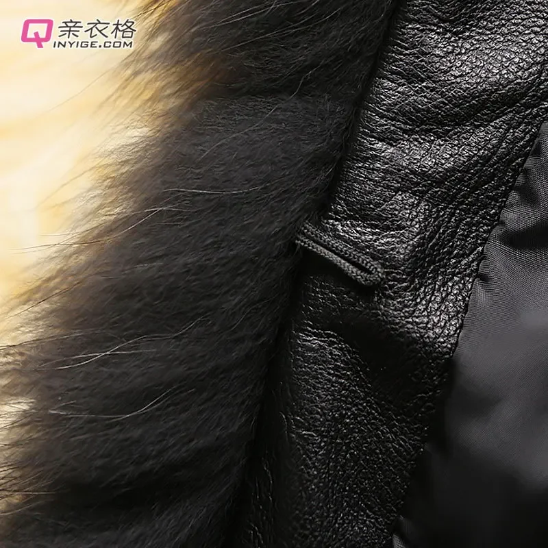 Women Leather Jacket Fur Collar Stitching Simulation Leather Oversized Raccoon Autumn Winter Solid Color Sleeveless Vest Coat - Image 4