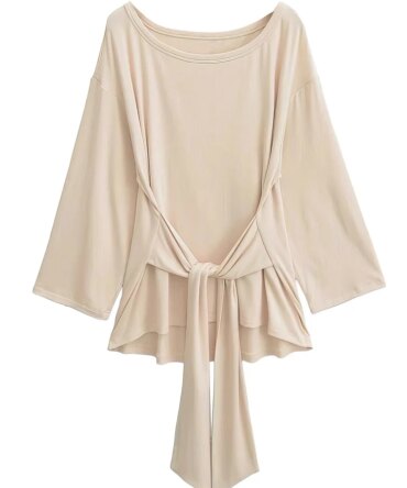  Thin See Through Long sleeve Oversize T shirt Women Bandage Off shoulder Top Female Basic Long Tees Korean Chic Lady New