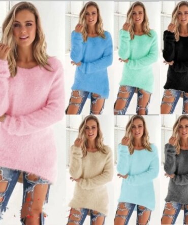 2025 New Loose Autumn Warm Sweater Fashion Women O-Neck Knitted Long Sleeve Pullovers Casual Office Lady Commute Solid Clothing