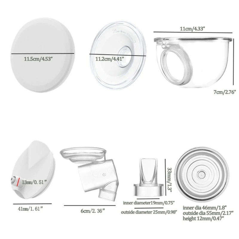 7Pcs Attachment Breast Pump Accessories Set Dust Cover for S12 Electric Breast Pump Improve Pumping Experience - Image 6