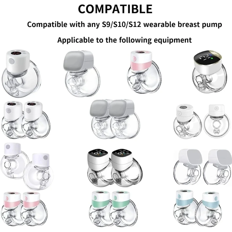 7Pcs Attachment Breast Pump Accessories Set Dust Cover for S12 Electric Breast Pump Improve Pumping Experience - Image 5
