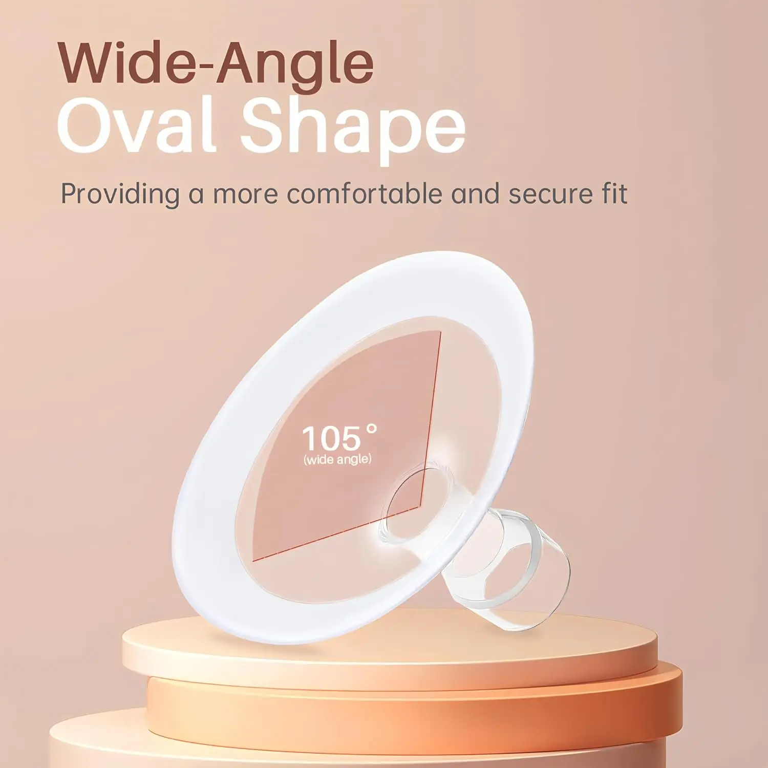 BPA Free Silicone Pad Flange Compatible with Medela Breast Pump Parts, Replace Flanges Accessories for Spectra Pump Parts - Image 3