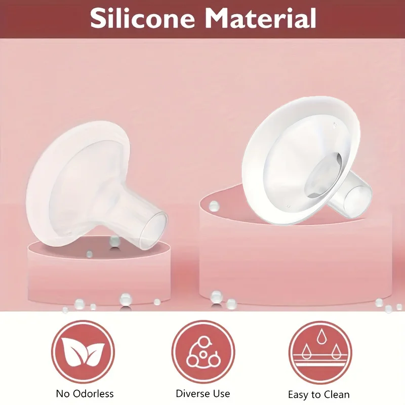 BPA Free Silicone Pad Flange Compatible with Medela Breast Pump Parts, Replace Flanges Accessories for Spectra Pump Parts - Image 4