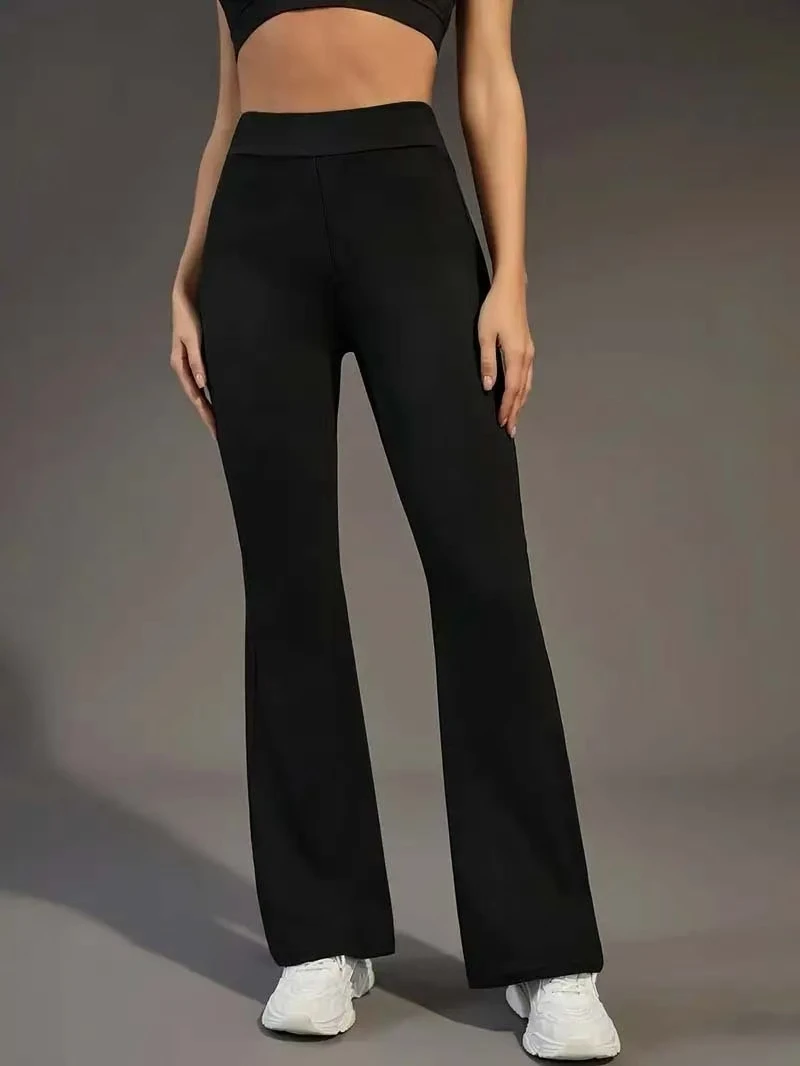 Casual Basic Solid Flare Pants Y2K Slim Low-Waisted Boot Cut Pants Women 2024 Autumn Spring Fashion Streetwear Lady - Image 6