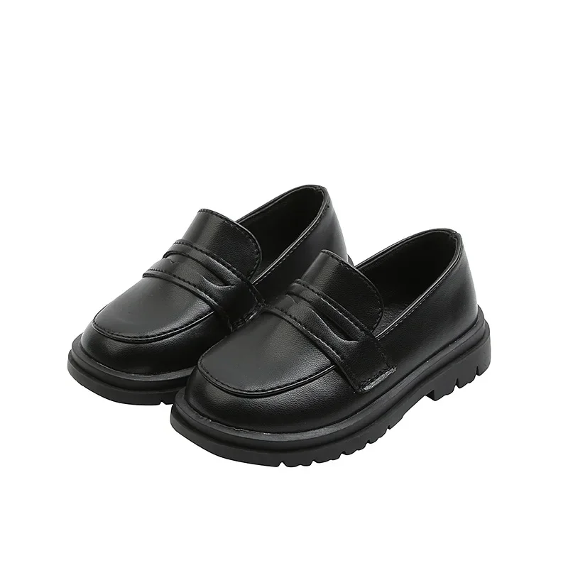 Children Leather Shoes for Boys Girls Kids Loafers Slip-on School Flats Casual Sneakers for Wedding Formal Occasions Party 21-36 - Image 5