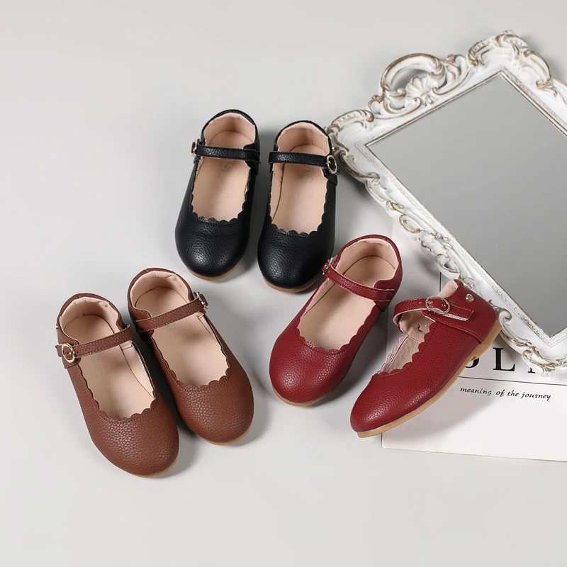 AS New Kids Shoes Children Princess Shoes Baby Boys Leather Shoes Toddler Slip On Flats Girls Fashion Oxford Platform Mary Jane - Image 3