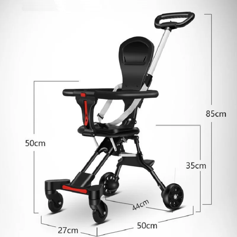 Light Foldable Baby Stroller Kid Travel Carriage Cart Newborn Two-Way Seats Landscape Stroller Portable Children Four-Wheel Cart - Image 6