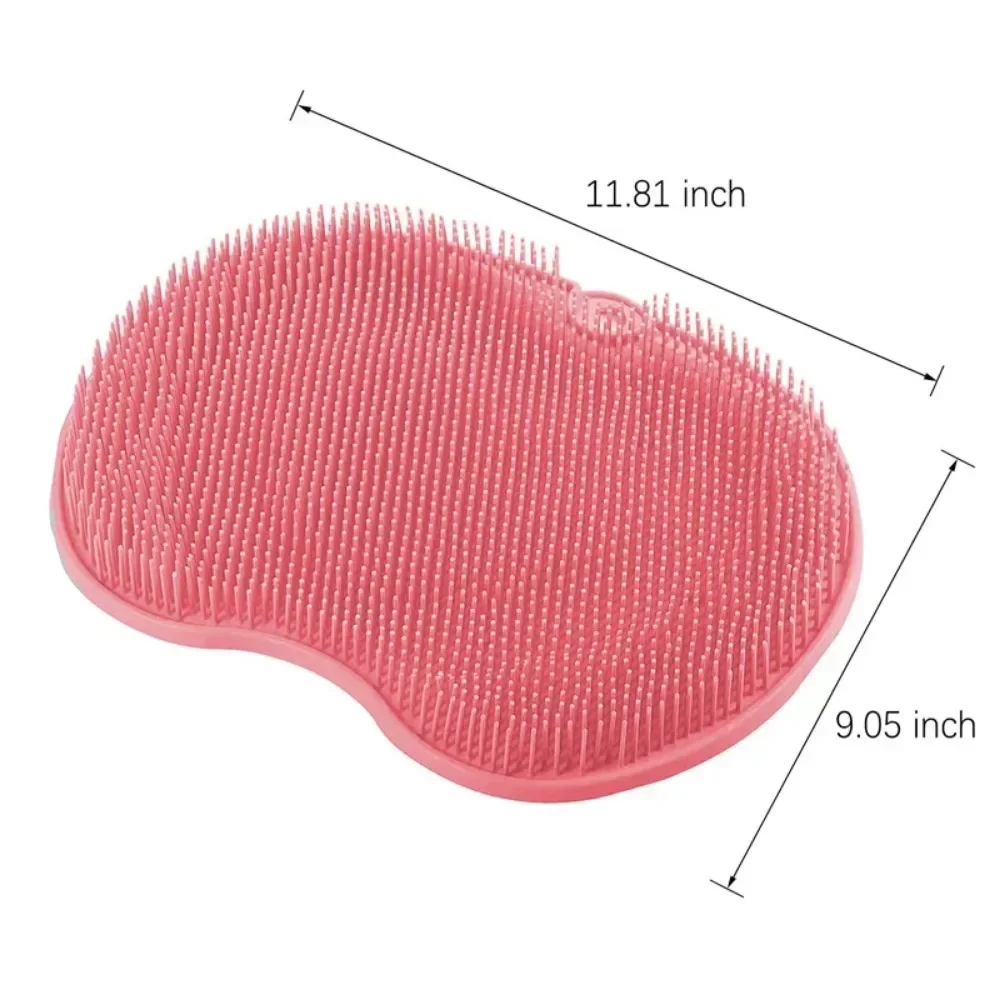 Foot & Back Scrubber Body Shower Brush Reusable Silicone Brush Foot Wash Mat Multifunction Sucker Wall Mat Foot Bathing Tool - Image 6