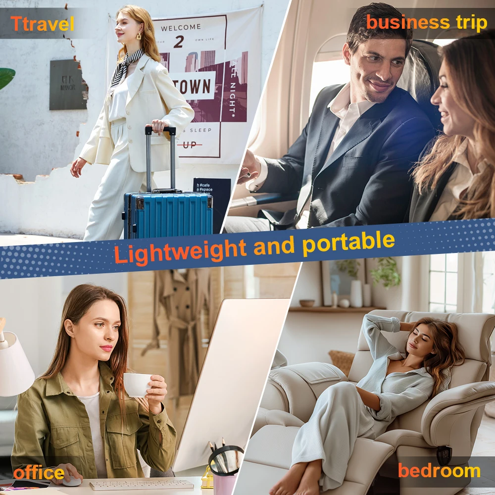 USB Eye Massager Heated Eye Shade Relieve Eye Fatiuge Remove Dark Circles Hot Eye Cover for Night Sleep Travel Office Eye Mask - Image 6