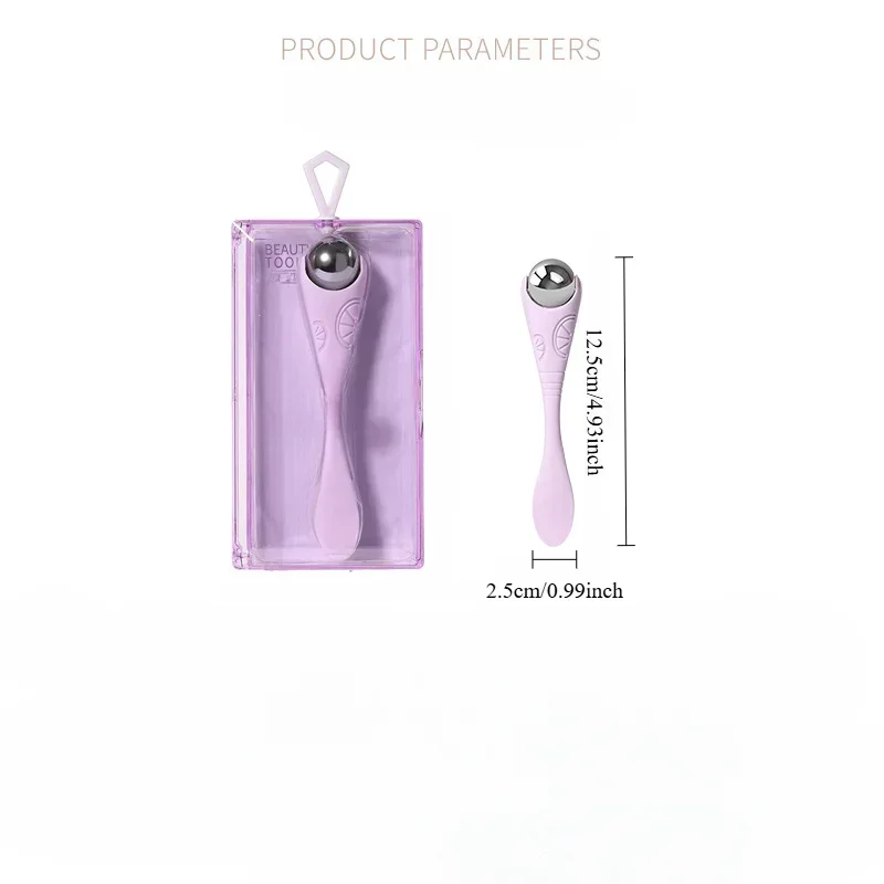 A double-ended manual eye massage roller with a gentle roll-on design for delicate eye treatments - Image 4