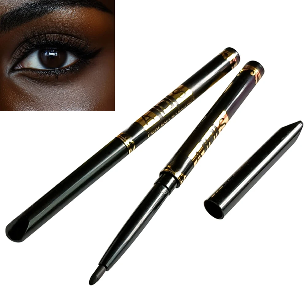 2Pcs Waterproof Black Brown Eyeliner Pencils-Smudge-Proof, Long-Lasting &Beginner-Friendly Smooth High Pigmented Punk Eye Makeup - Image 4