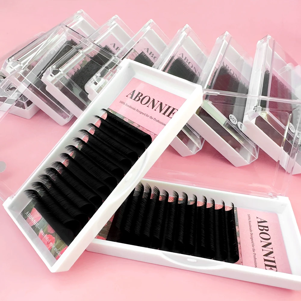 Abonnie Super Soft Blomming Lashes Easy Fan Eyelash Extensions Mega Volume Fans 8-25m All Size Eyelashes Supplies for Eye Beauty - Image 6