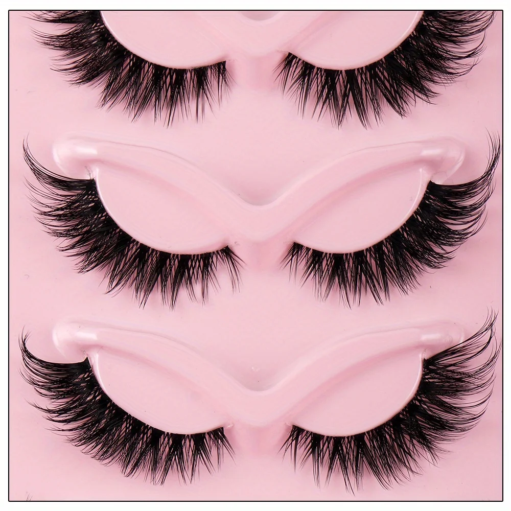 3Boxes(15Pairs) Cat Eye Lashes Fake Eyelashes Natural long Manga Lashes Winged End Eye Elongated Eyelashes Fake Lashes Makeup - Image 4
