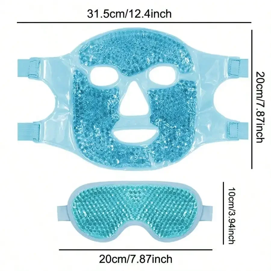 Gel Cooling Ice Face Eye Mask Facial Mask Hot Cold Compress Pack Gel Beads Cold Face Eye Mask Ice Pack,Compress Sleeping FaceSPA - Image 5