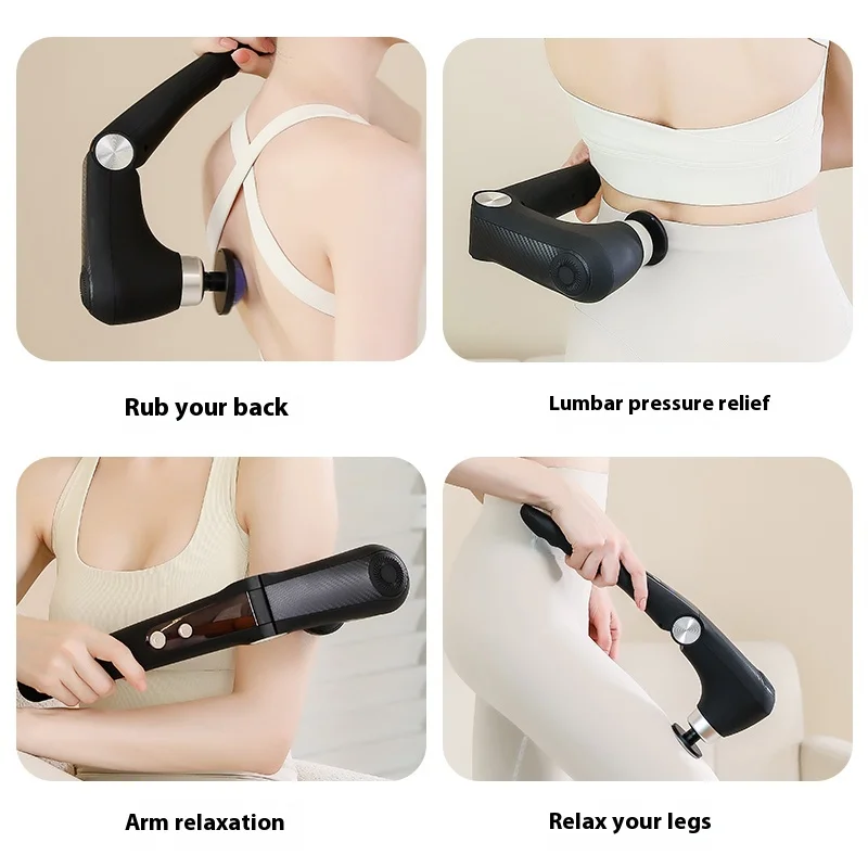 Fascia Massage Gun Shoulder Massager Electric Muscle Massage Machine High Frequency Back Waist Body Massage with Extended Handle - Image 5