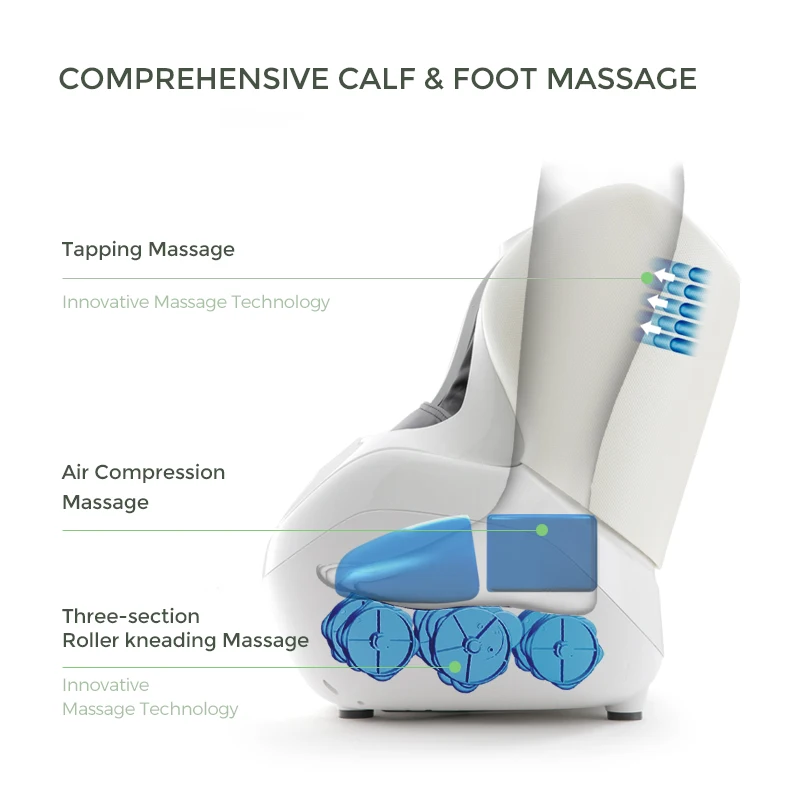 MARESE Electric Calf and Foot Massage Machine Vibration Shiatsu Air Compression Heat Rolling Kneading Leg Beauty Massager K16 - Image 3
