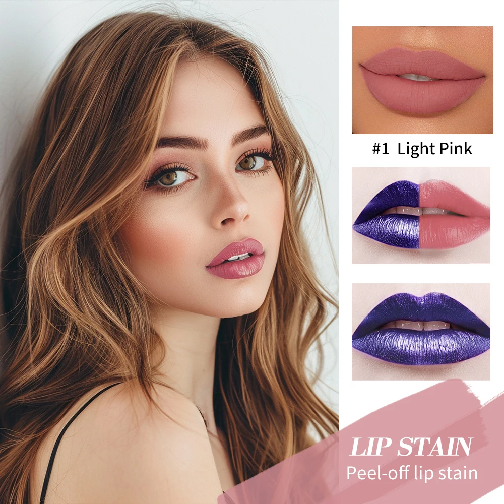 Blading Lip Stain Peel Off Masque Long Lasting Waterproof and Transfer Proof Nude Lip Tint Matte Finish Peel Off Lip Stain - Image 3